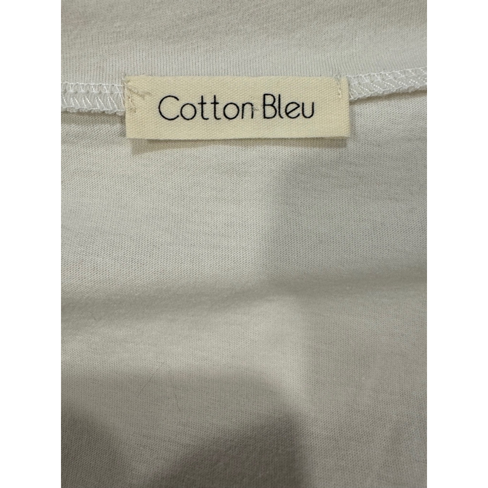 Cotton Bleu Color Block Tiered V-Neck Top, Sz Small NWOT - Picture 11 of 12